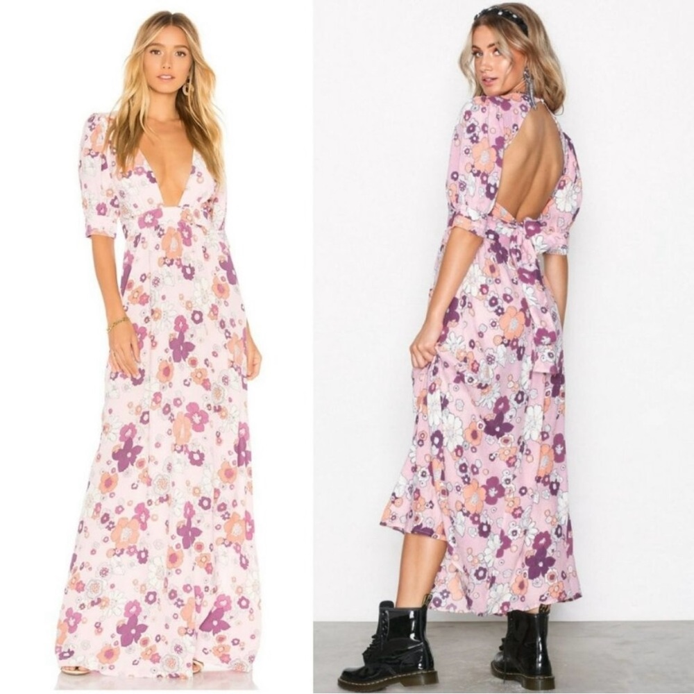 For love and Lemons Magnolia Maxi Dress-XS
